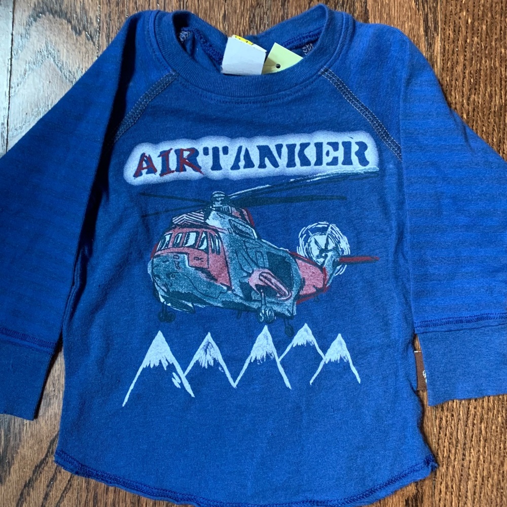 Charlie Rocket Tiny baby long sleeve shirt